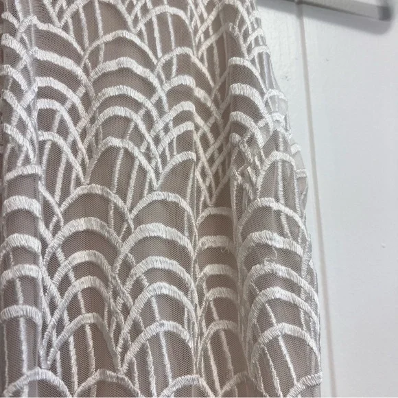 HOLD Stone Cold Fox Logan Crochet White Cream Lace Maxi Dress Bridal Sz 1 - Picture 8 of 11